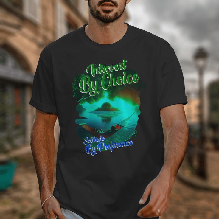 Introvert Choice Solitude By Preference Unisex T-Shirt Introvert Choice Solitude By Preference Unisex T-Shirt