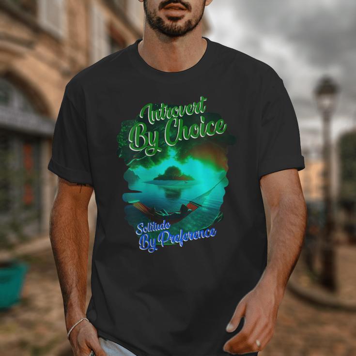 Introvert Choice Solitude By Preference Unisex T-Shirt Introvert Choice Solitude By Preference Unisex T-Shirt