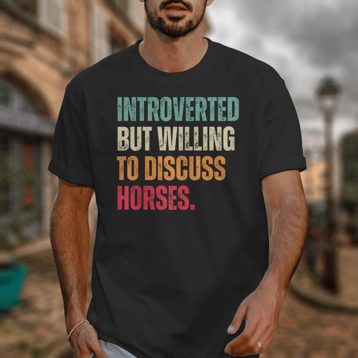 Introvert Cute Horse Lover Horse Riding Equestrian Unisex T-Shirt Introvert Cute Horse Lover Horse Riding Equestrian Unisex T-Shirt