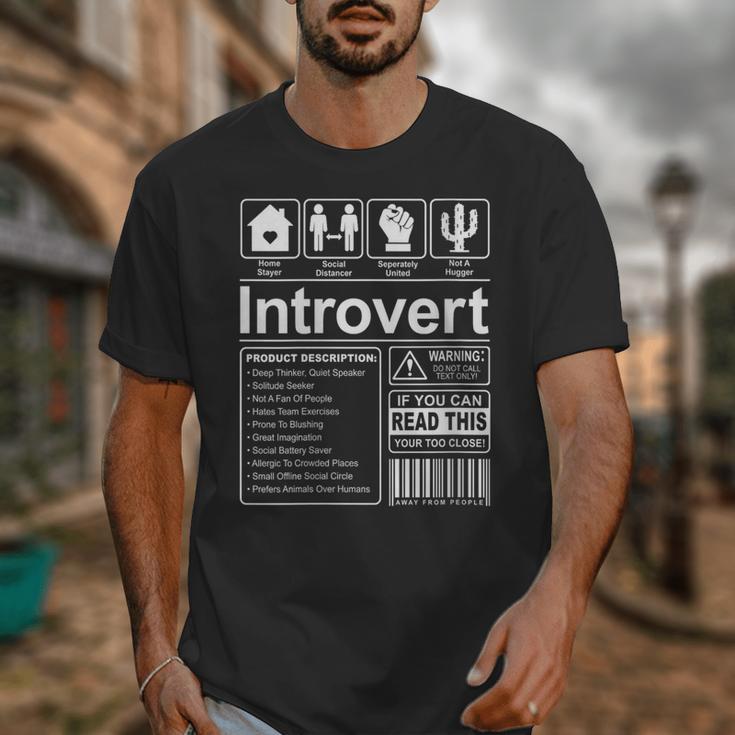 Introvert Label Antisocial Loner Socially Awkward Unisex T-Shirt