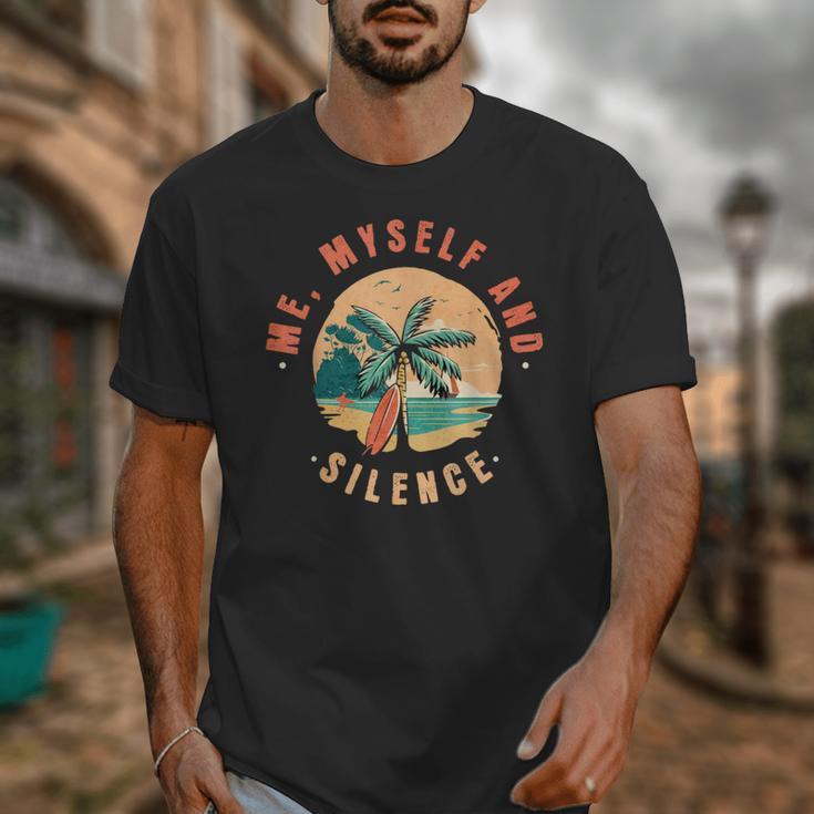 Introvert Relaxation Me Myself And Silence Summer Vacation Men Women Unisex T-Shirt