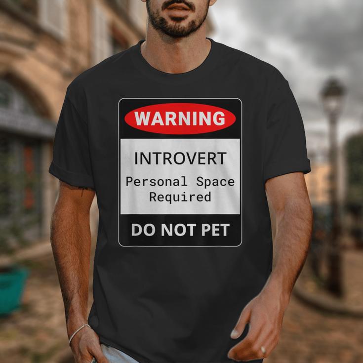 Introvert Warning Danger Do Not Pet Disturb Anti-Social Unisex T-Shirt Introvert Warning Danger Do Not Pet Disturb Anti-Social Unisex T-Shirt