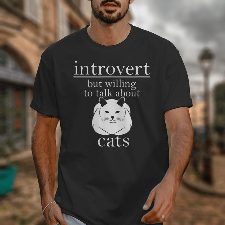 Introvert But Willing To Talk About Cats Unisex T-Shirt Introvert But Willing To Talk About Cats Unisex T-Shirt