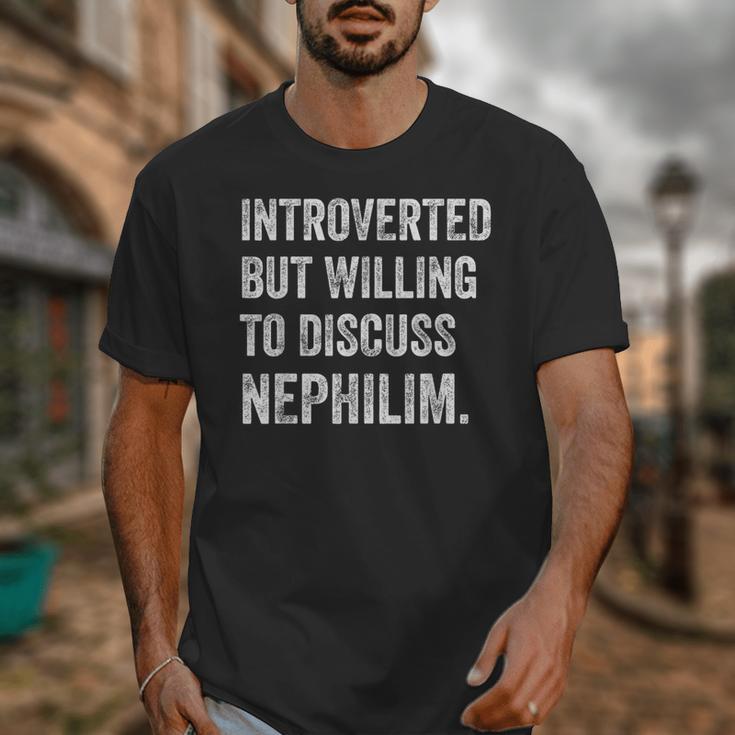 Introverted But Ready To Discuss Nephilim Humor Unisex T-Shirt