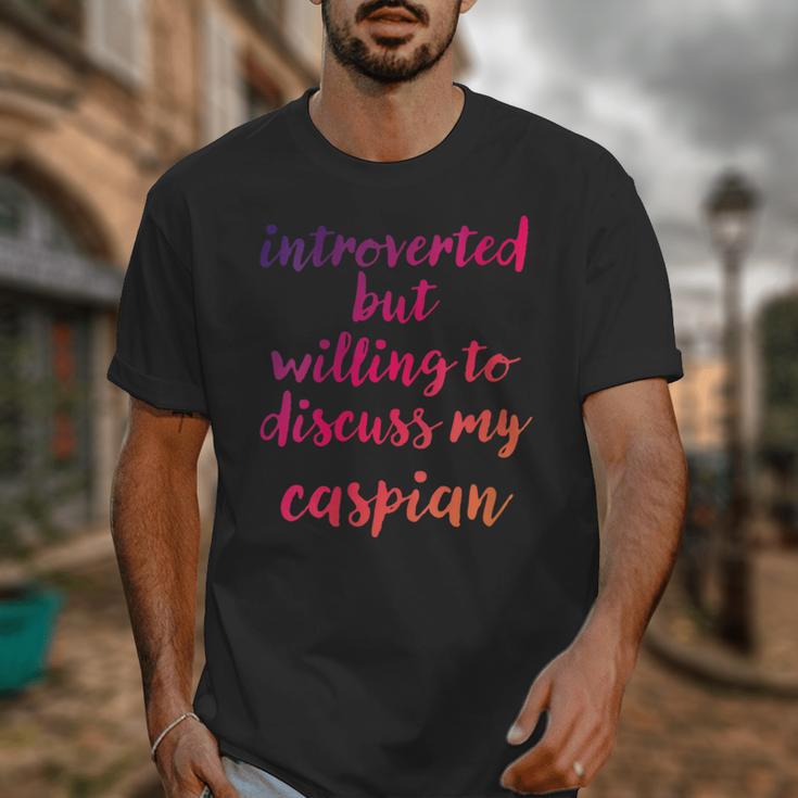 Introverted Willing To Discuss Caspian Introvert Unisex T-Shirt Introverted Willing To Discuss Caspian Introvert Unisex T-Shirt