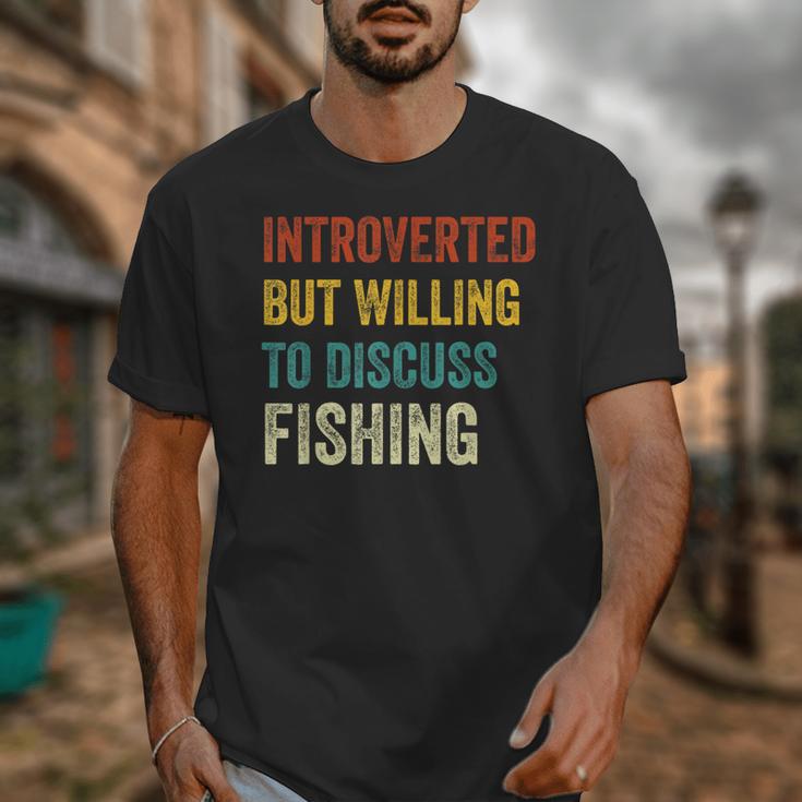 Introverted But Willing To Discuss Fishing Hobby Unisex T-Shirt