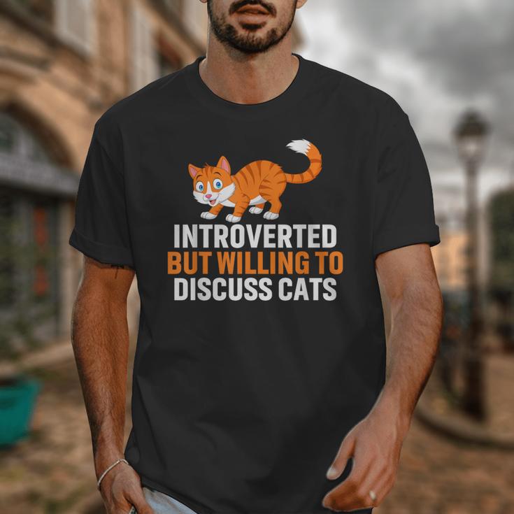 Introverts Cat Lover Introvert Antisocial Cats Anti Social Unisex T-Shirt
