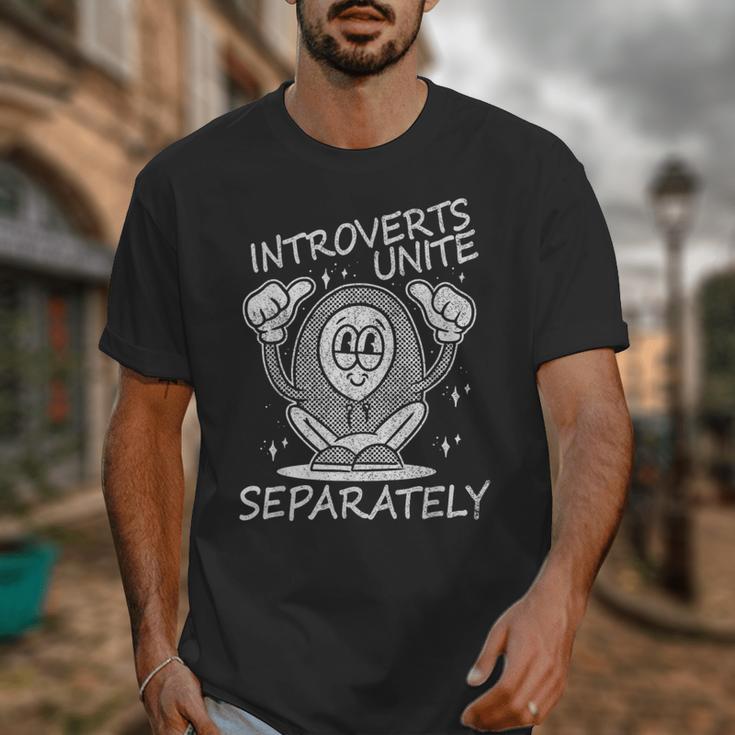 Introverts Unite Anti-Social Shy Person Joke Unisex T-Shirt