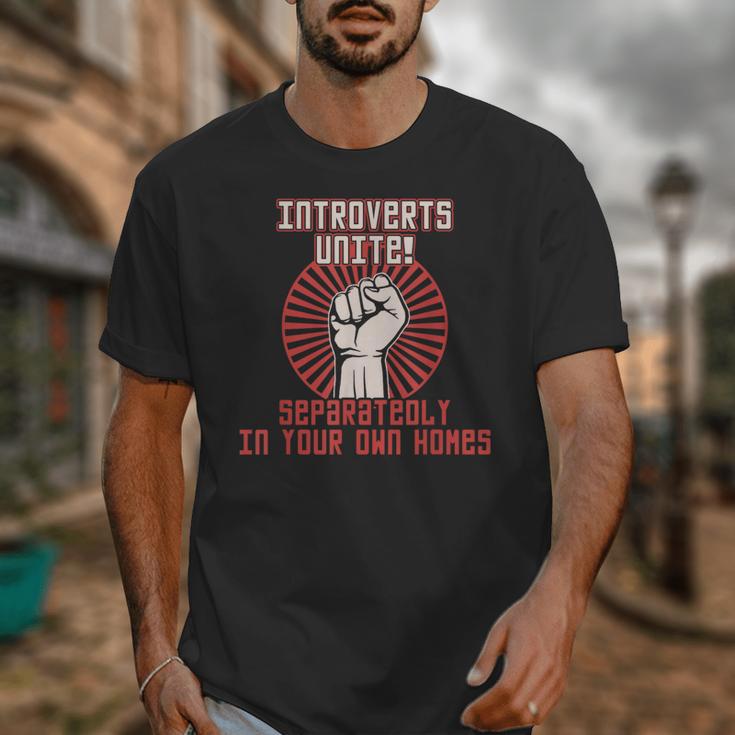 Introverts Unite Introverting Introverts At Home Unisex T-Shirt