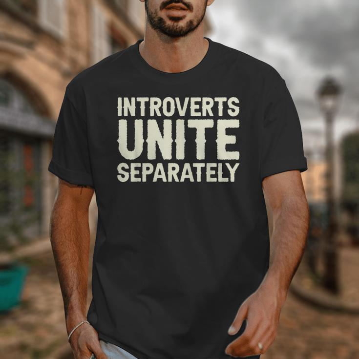 Introverts Unite Separately I Introvert Unisex T-Shirt Introverts Unite Separately I Introvert Unisex T-Shirt