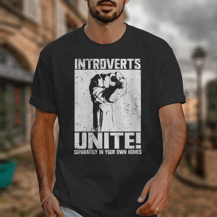 Introverts Unite Separately In Your Own Homes Introvert Unisex T-Shirt Introverts Unite Separately In Your Own Homes Introvert Unisex T-Shirt
