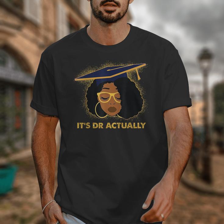 Its Doctor Actually Graduation Healthcare Afro Women Unisex T-Shirt