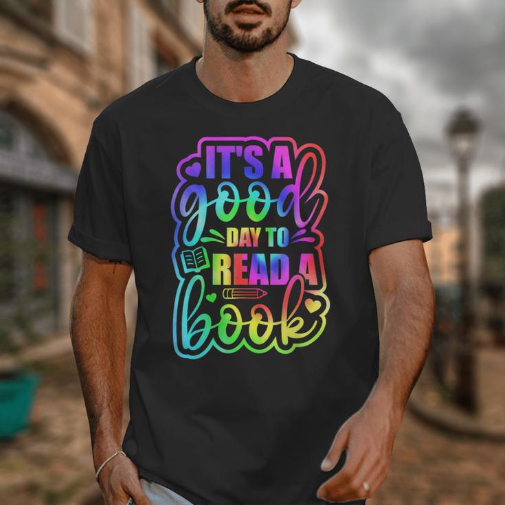 Its A Good Day To Read Book Kids Boys Girls Reading Graphic Unisex T-Shirt