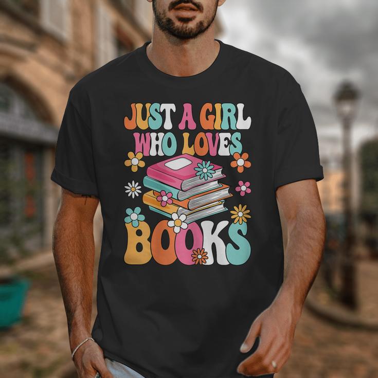 Just A Girl Who Loves Books Reading Cute Bookworm Girls Kids Unisex T-Shirt Just A Girl Who Loves Books Reading Cute Bookworm Girls Kids Unisex T-Shirt