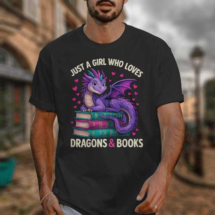 Just a Girl Who Loves Dragons And Books Reading Unisex T-Shirt Just a Girl Who Loves Dragons And Books Reading Unisex T-Shirt
