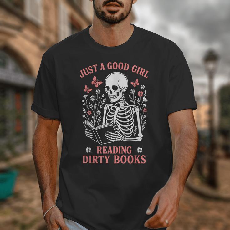 Just A Good Girl Reading Dirty Books Dark Romance Unisex T-Shirt
