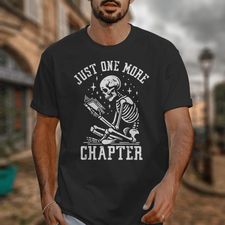 Just One More Chapter Skeleton Reading Book Unisex T-Shirt