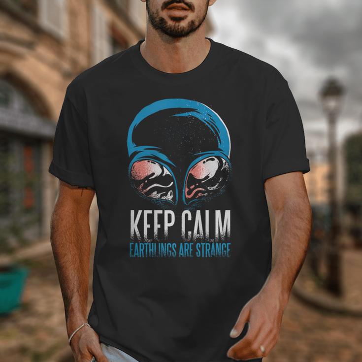 Keep Calm Earthlings Are Strange Alien Introvert Unisex T-Shirt Keep Calm Earthlings Are Strange Alien Introvert Unisex T-Shirt