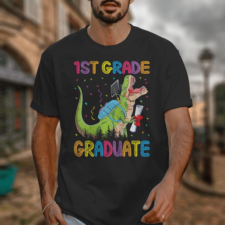 Kids 1st Grade Graduate Dinosaur Trex 1st Grade Graduation Unisex T-Shirt