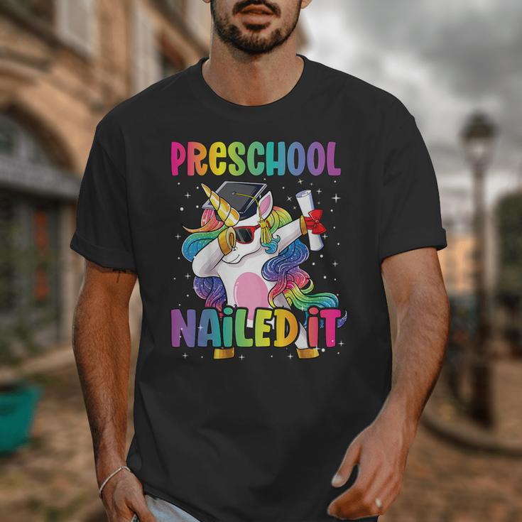 Kids Preschool Graduate Unicorn Nailed It Preschool Graduation Unisex T-Shirt