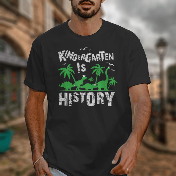 Kindergarten Is History Dinosaur Graduation Unisex T-Shirt