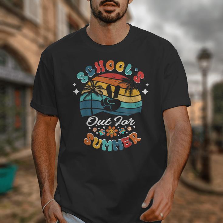 Last Day Of School Groovy Graduation School's Out For Summer Unisex T-Shirt