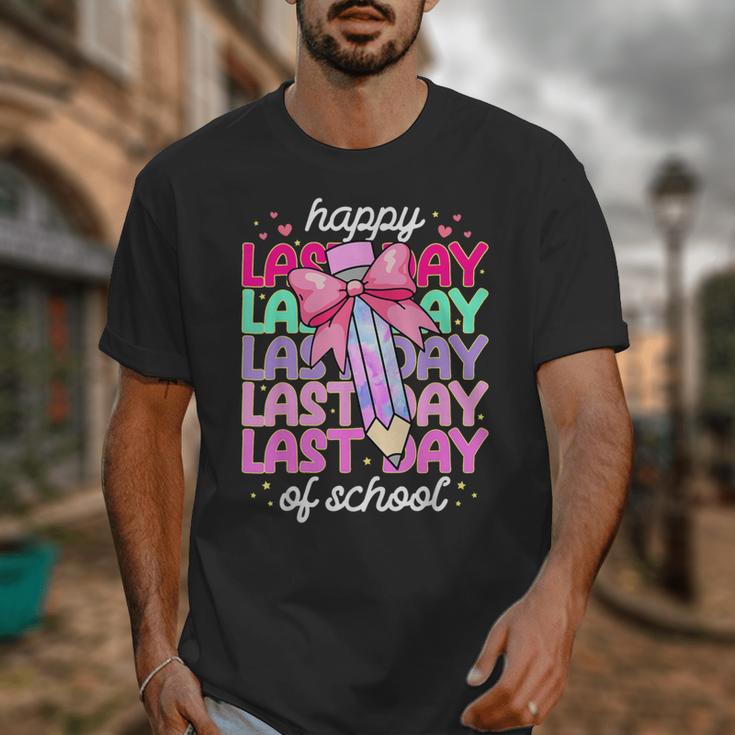 Last Day Of School Shirt Coquette Bow School Graduation Unisex T-Shirt
