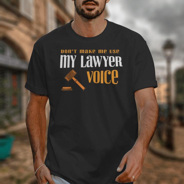 Lawyer Voice Attorney Law School Student Graduation Unisex T-Shirt