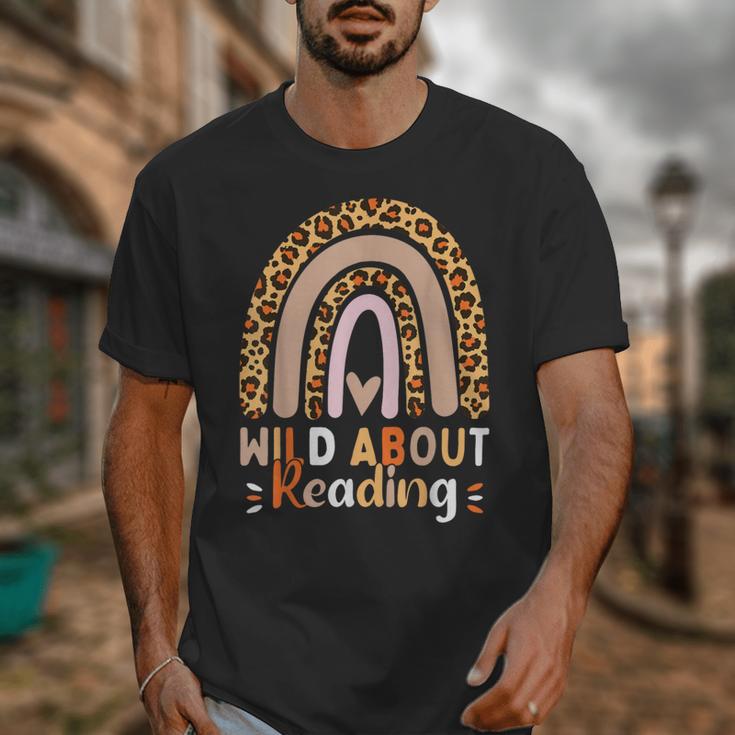 Leopard Teacher Wild About Reading Books Reader Librarian Unisex T-Shirt
