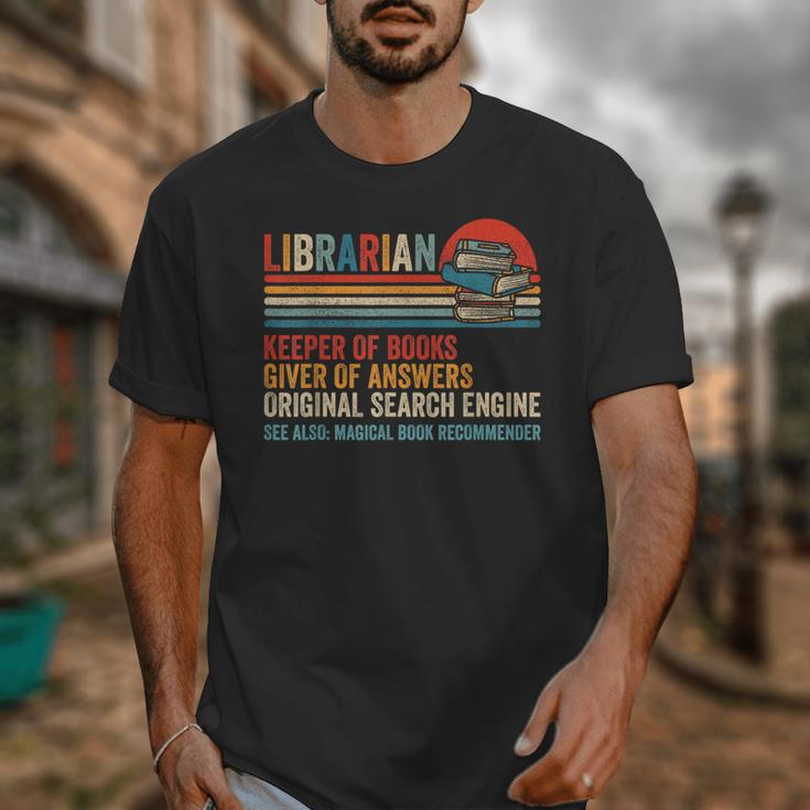 Librarian Definition Book Lover Library Workers Day Unisex T-Shirt