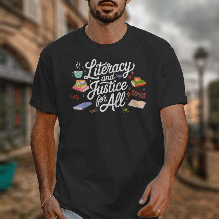 Literacy And Justice For All Protect Libraries Banned Books Unisex T-Shirt
