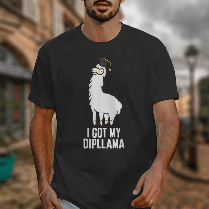 LLama Graduation I Got My Dipllama Cute Llama Unisex T-Shirt