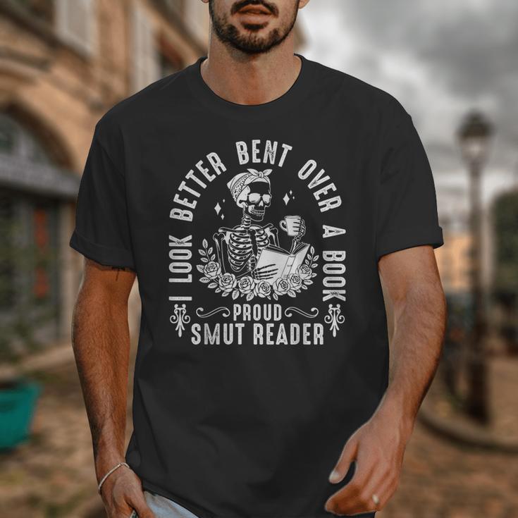 I Look Better Bent Over a Book Proud Smut Reader Skeleton Unisex T-Shirt