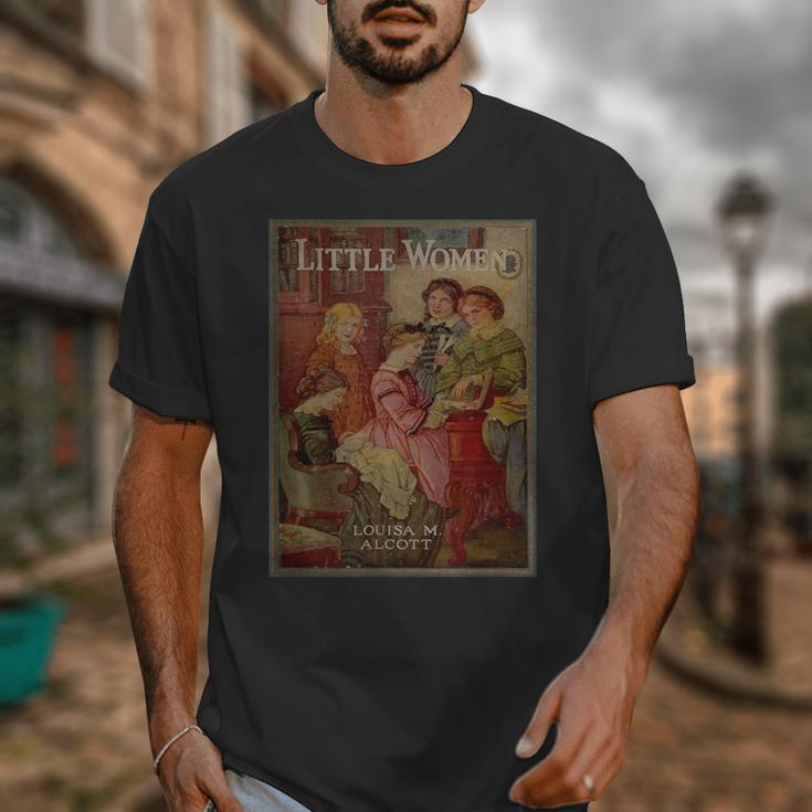 Louisa May Alcott Coming Of Age Novel Little Women Book Cover Small Unisex T-Shirt