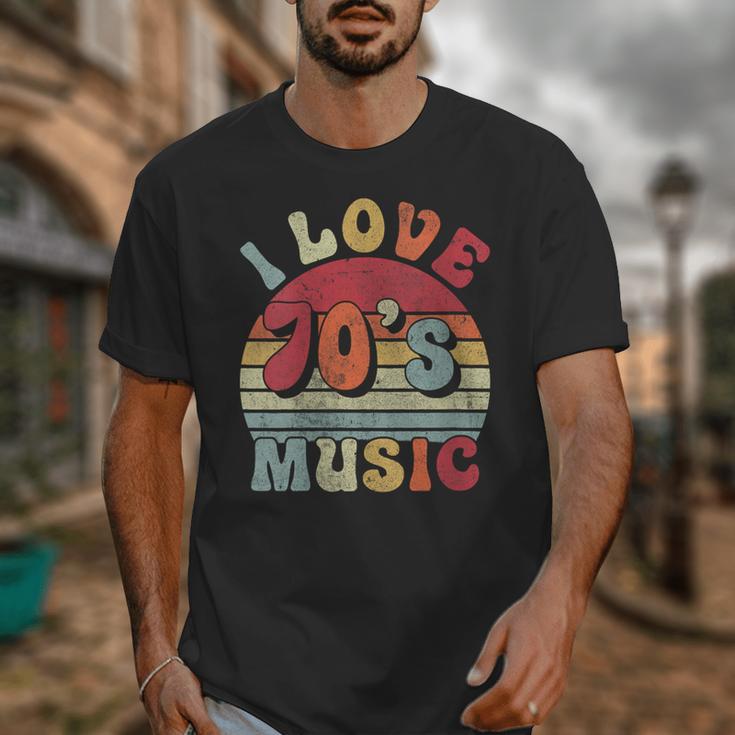 I Love 70's Music Retro Style Nostalgia Cassette 1970s Party Unisex T-Shirt