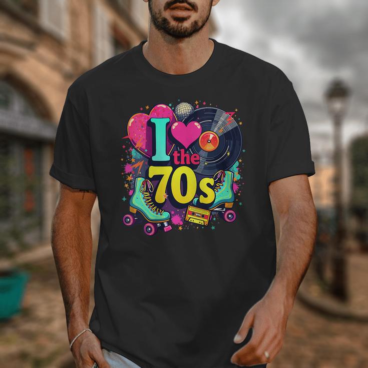 I Love The 70s Vintage Cassette Roller Vinyl Nostalgia 70s Unisex T-Shirt