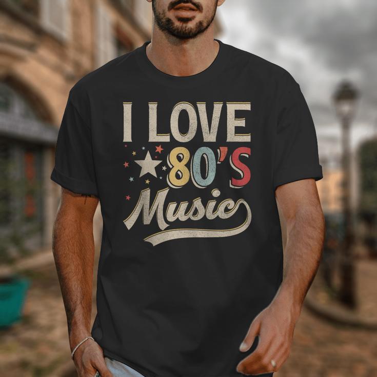 I Love 80's Music Retro Style Nostalgia Cassette 1980s Party Unisex T-Shirt