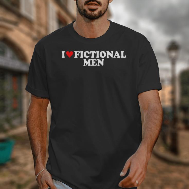 I Love Heart Fictional Men Simple Cute Reading Books Unisex T-Shirt