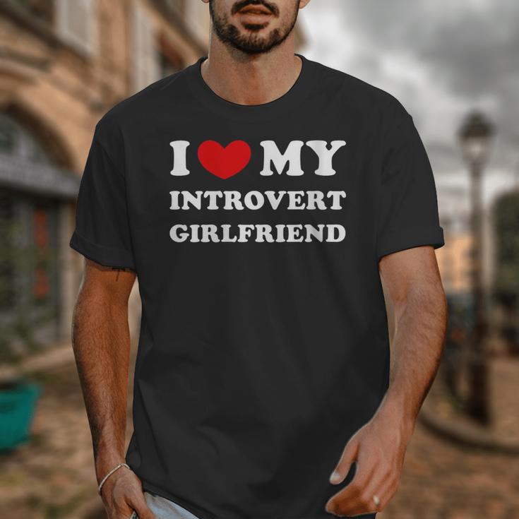 I Love My Introvert Girlfriend I Heart My Introvert GF Unisex T-Shirt I Love My Introvert Girlfriend I Heart My Introvert GF Unisex T-Shirt