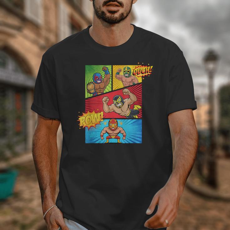 Lucha Libre Comic Book Mexican Wrestling Cartoon Wrestler Unisex T-Shirt Lucha Libre Comic Book Mexican Wrestling Cartoon Wrestler Unisex T-Shirt