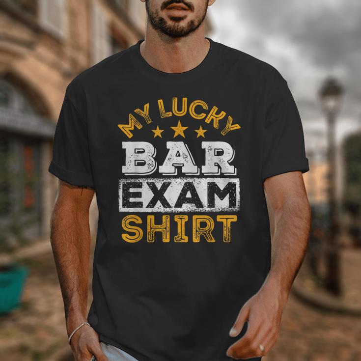 My Lucky Bar Exam Shirt Lawyer Law School Graduation Unisex T-Shirt