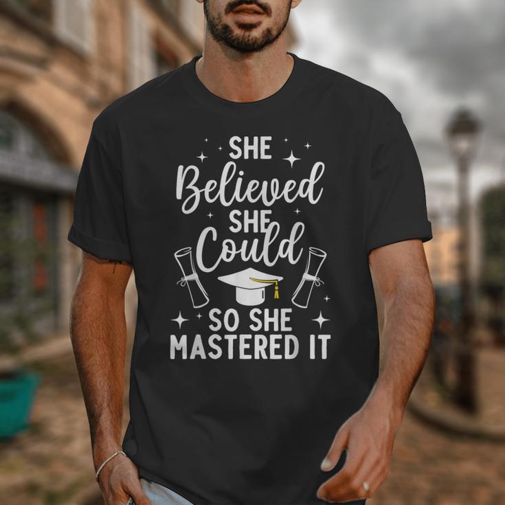 Masters Degree Graduation Art For Women Girl Masters Degree Unisex T-Shirt