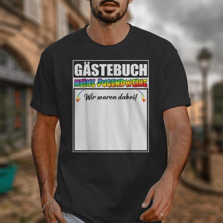 Meine Jugendweihe Guest Book Colourful Wir Waren Dabei MäDchen German Unisex T-Shirt