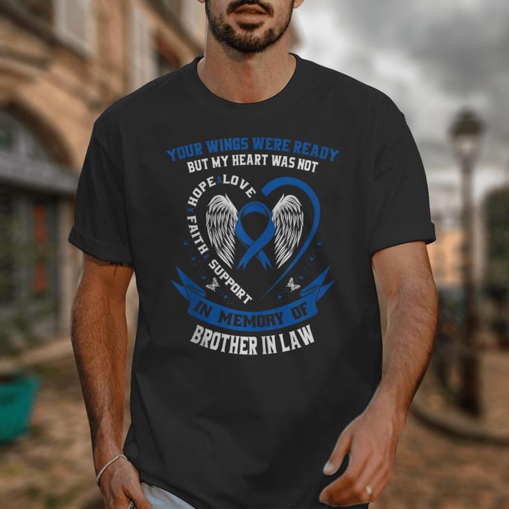 In Memory Of Brother In Law Colon Cancer Awareness Uplifting Unisex T-Shirt