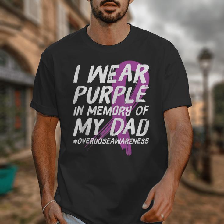 Memory Of Dad Wear Purple Overdose Awareness Unisex T-Shirt Memory Of Dad Wear Purple Overdose Awareness Unisex T-Shirt