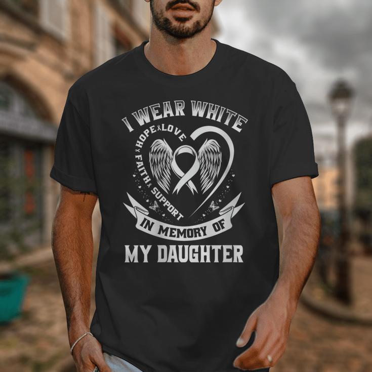 In Memory Of My Daughter Lung Cancer Awareness Graphic Unisex T-Shirt