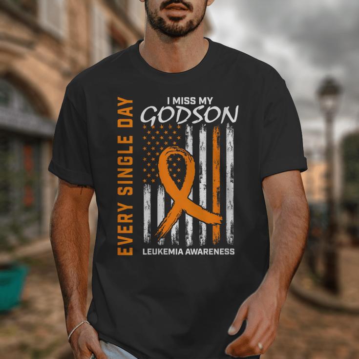 In Memory Of Godson Leukemia Awareness Products Flag Shirts Unisex T-Shirt In Memory Of Godson Leukemia Awareness Products Flag Shirts Unisex T-Shirt