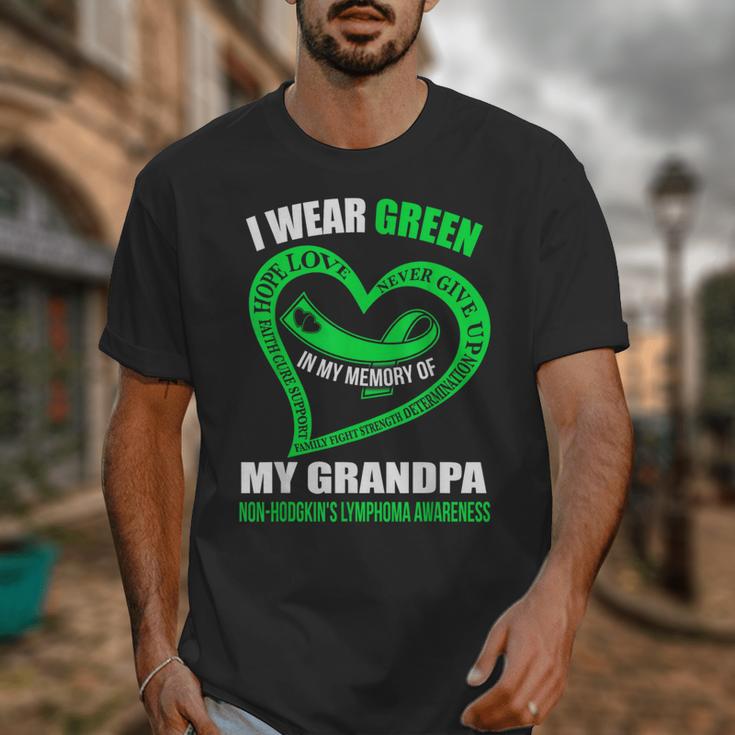 In My Memory Of My Grandpa NON-HODGKIN'S LYMPHOMA AWARENESS Unisex T-Shirt In My Memory Of My Grandpa NON-HODGKIN'S LYMPHOMA AWARENESS Unisex T-Shirt