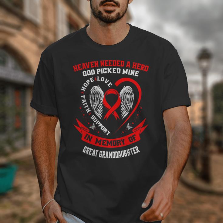 In Memory Great Granddaughter Heart Disease Awareness Month Unisex T-Shirt In Memory Great Granddaughter Heart Disease Awareness Month Unisex T-Shirt