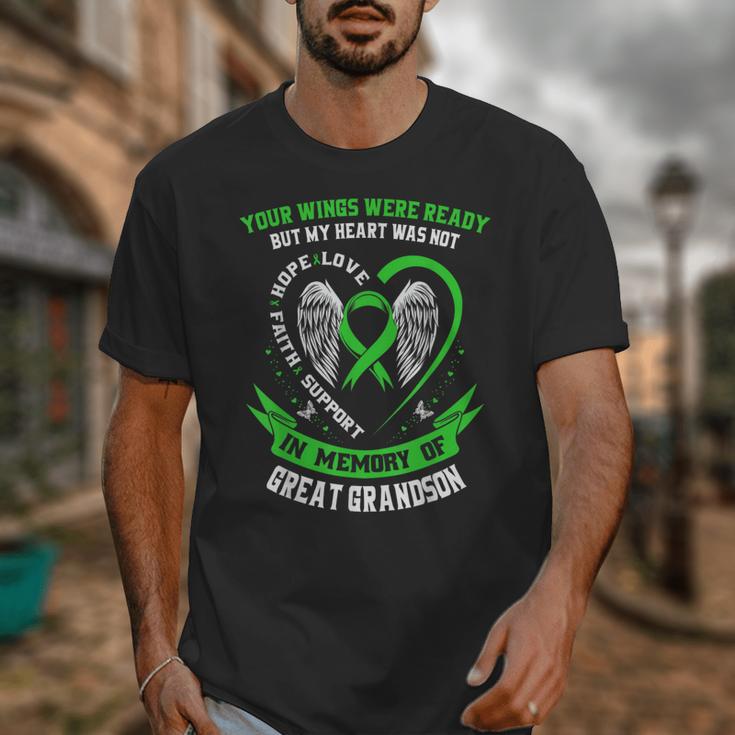 In Memory Of Great Grandson Non Hodgkins Lymphoma Awareness Unisex T-Shirt In Memory Of Great Grandson Non Hodgkins Lymphoma Awareness Unisex T-Shirt